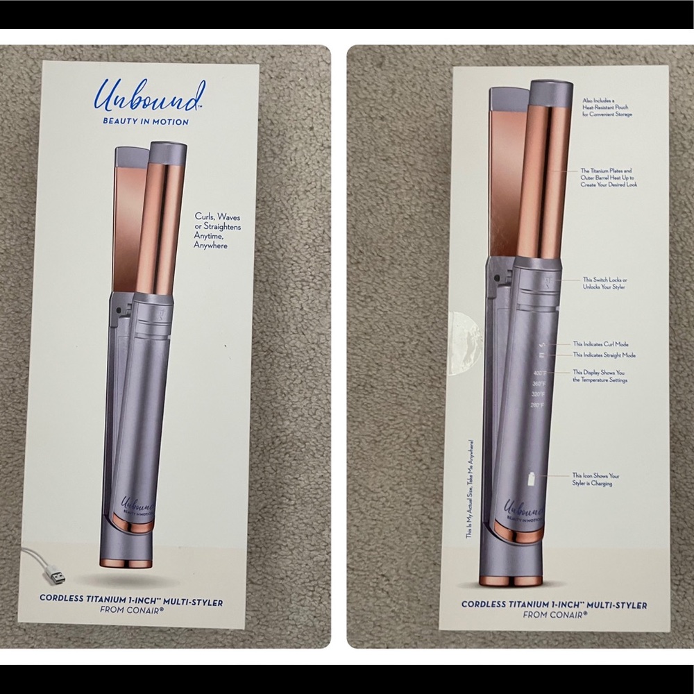 Conair Unbound Titanium cordless multi-styler